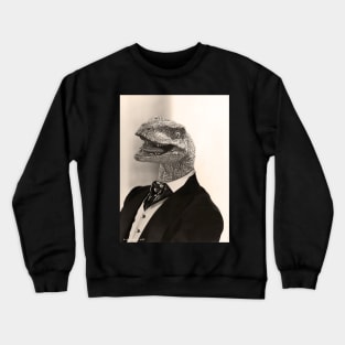 Gentleman Velociraptor having a Laugh Crewneck Sweatshirt